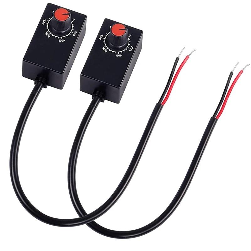 조광기 스위치 ABS 컨트롤러, 밝기 조절 가능 실내 조명 스포트라이트, 성장 램프 LED 드라이버, DC 0-10V, 0-10V 또는 1-10V, 2 팩